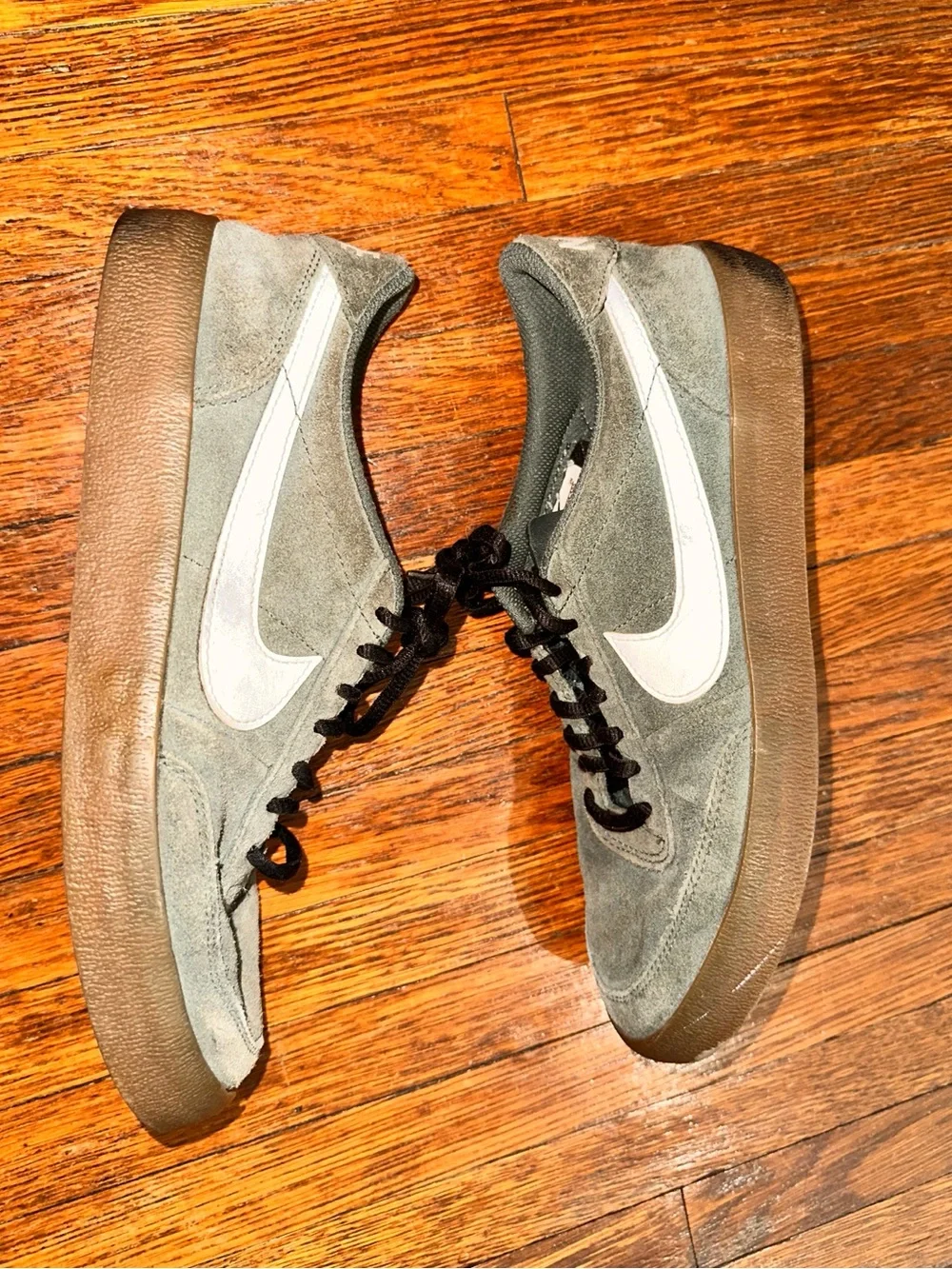 Men’s 7.5 Nike Killshot 2 Green Suede White Leather Swoosh